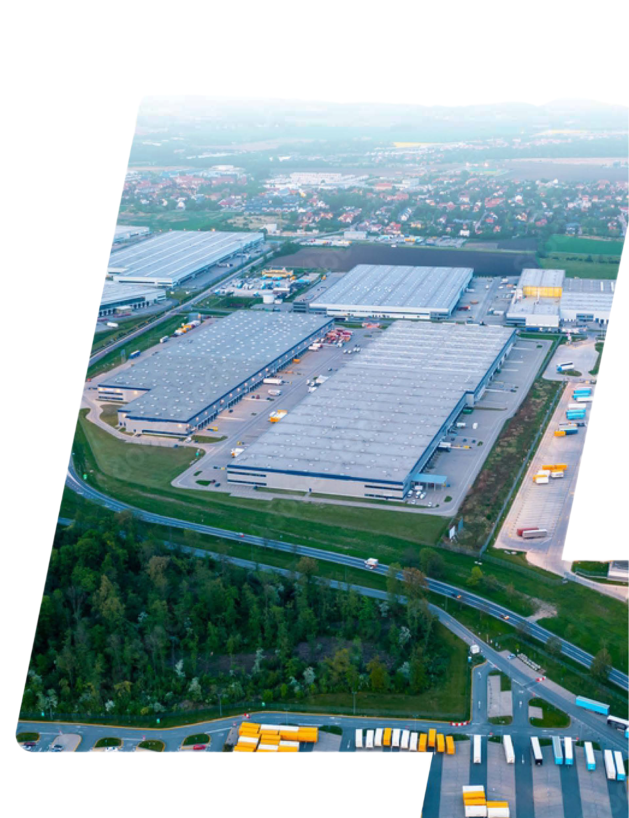 Industrial park aerial